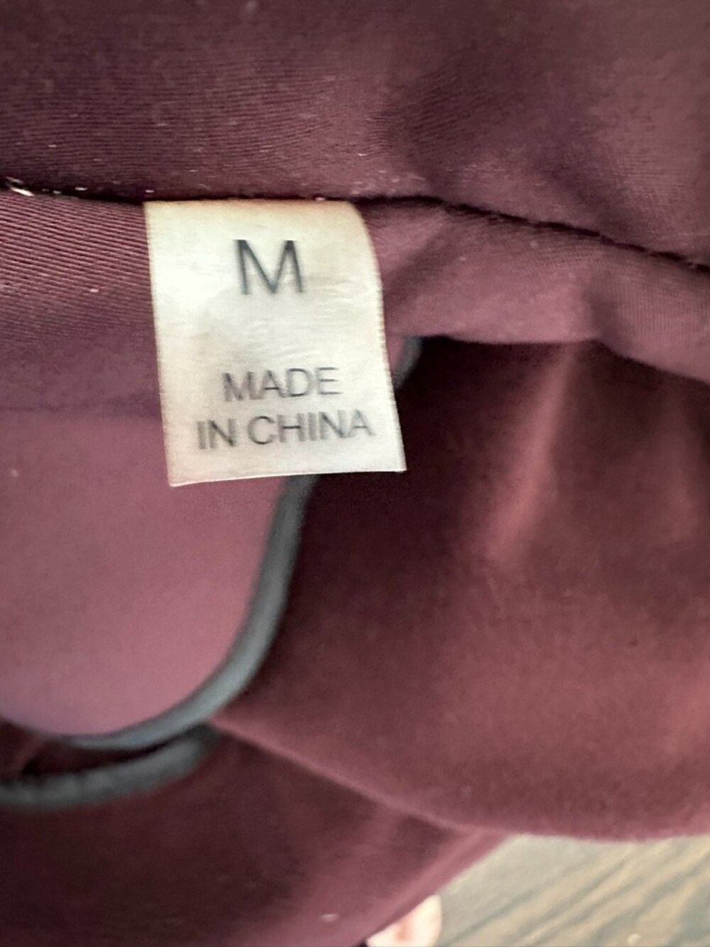 Badgley Mischka Burgundy Softshell Hooded Coat Fleece Lined Zip Jacket Medium - Picture 4 of 5